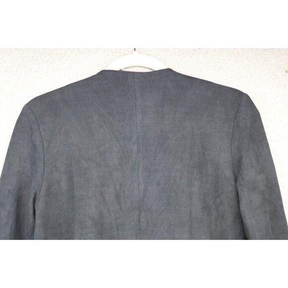 Timing Faux Suede Open Front Fringed Cardigan-Size Small-Boho-Goth - Picture 11 of 11